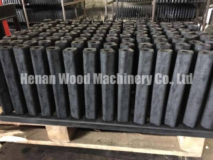 carbonizaed biomass briquettes
