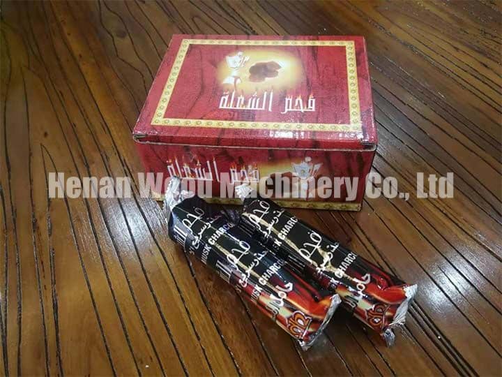 packaged shisha coal